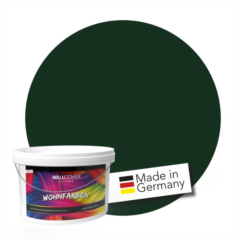 Wandfarbe NCS-S-8010-G10Y Olivgrün Oase von Wallcover Colors