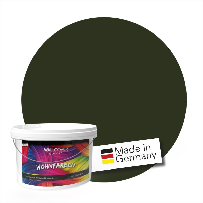 Wandfarbe NCS-S-8010-G50Y Erdiges Olivgrün von Wallcover Colors