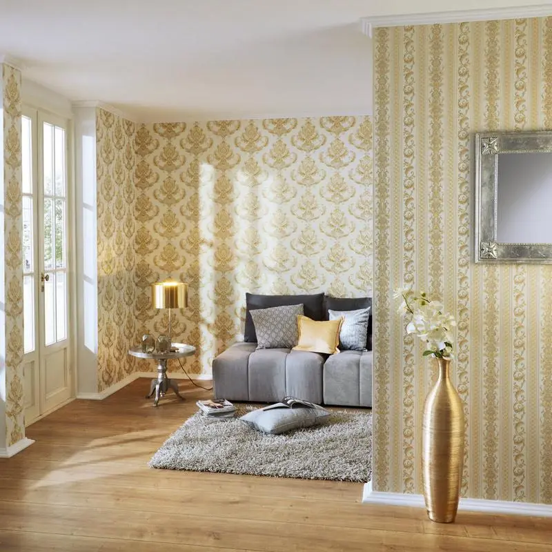 Tapete Grau, Silber, Schwarz, Anthrazit AS-Creation Satintapete (1019353)