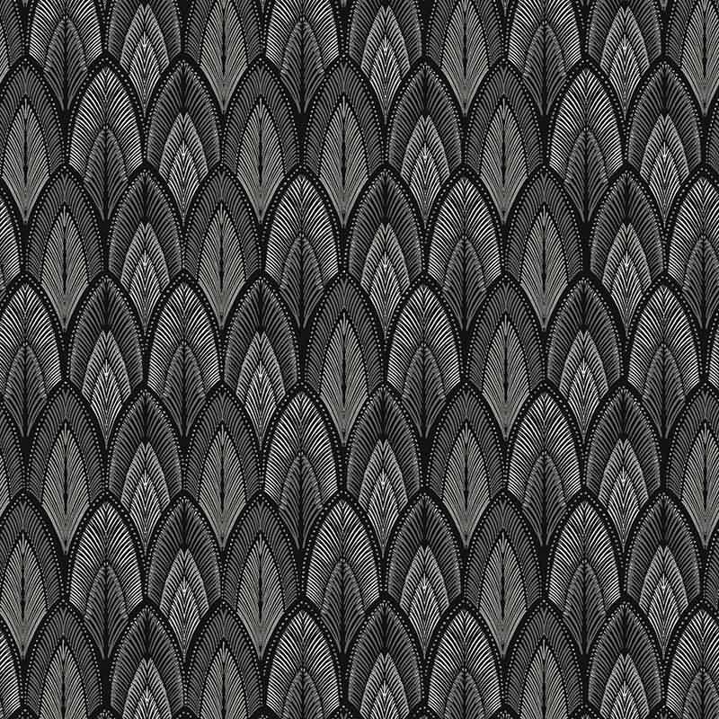 Tapete Grau, Silber, Schwarz, Anthrazit MASUREEL Vliestapete (1040978)