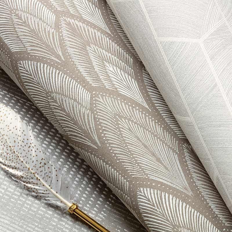 Tapete Beige, Creme, Greige MASUREEL Vliestapete (1040963)