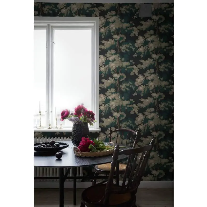 Tapete Grün, Schwarz Sandberg Vliestapete (1044280)