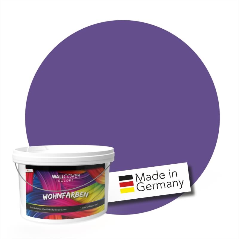 Wandfarbe NCS-S-4040-R60B Rubinblau von Wallcover Colors 1 Liter