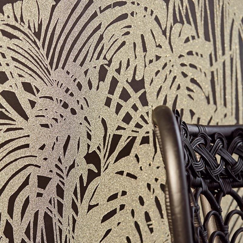 Tapete Schwarz, Anthrazit Eijffinger Vliestapete (1021625)