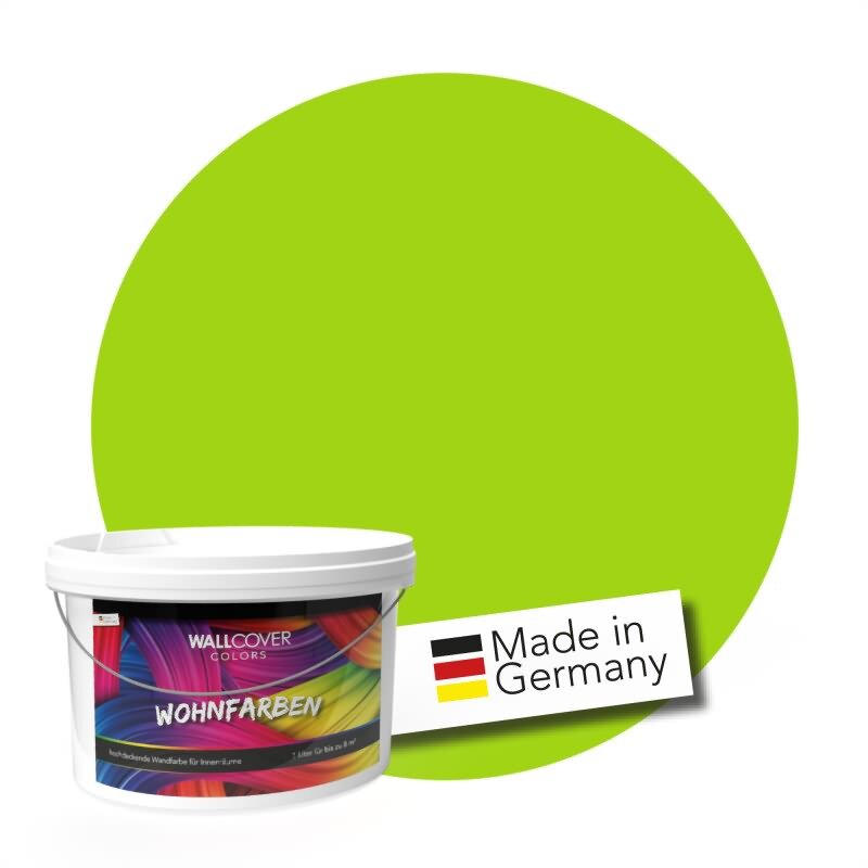 Wandfarbe NCS-S-0575-G40Y Frühlingslimette von Wallcover Colors 2.5 Liter