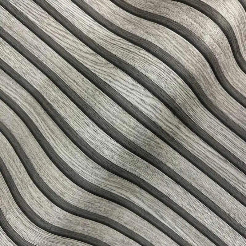 Tapete Holzpaneel Akustikpaneel Grau (1044645)