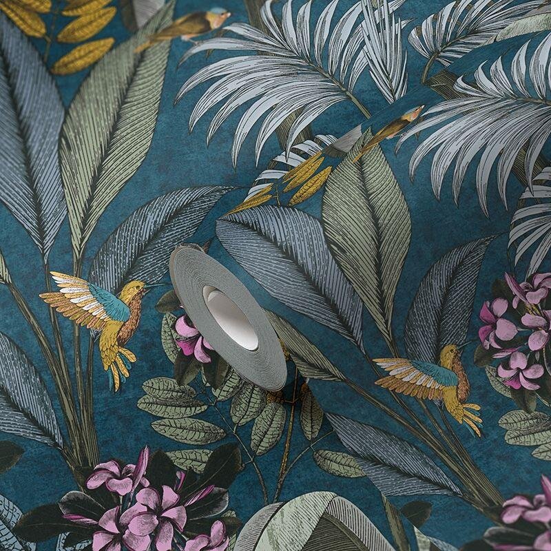 Tapete Blau, Grün, Petrol AS-Creation Vliestapete (1040605)