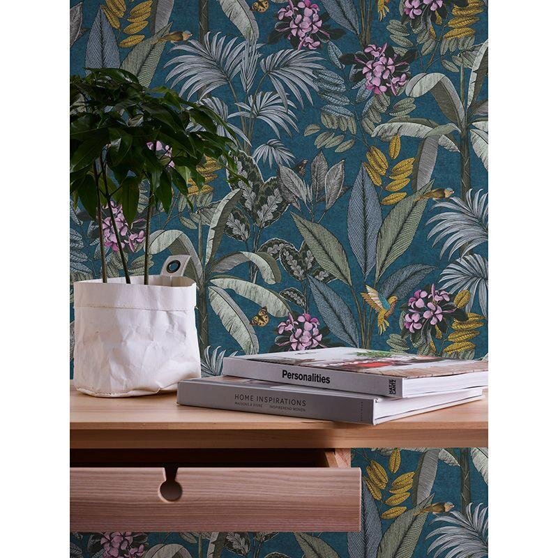 Tapete Blau, Grün, Petrol AS-Creation Vliestapete (1040605)