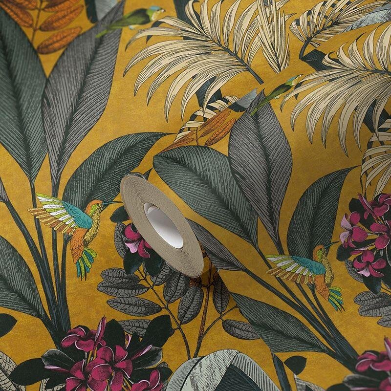 Tapete Gelb, Vanille, Grün AS-Creation Vliestapete (1040603)