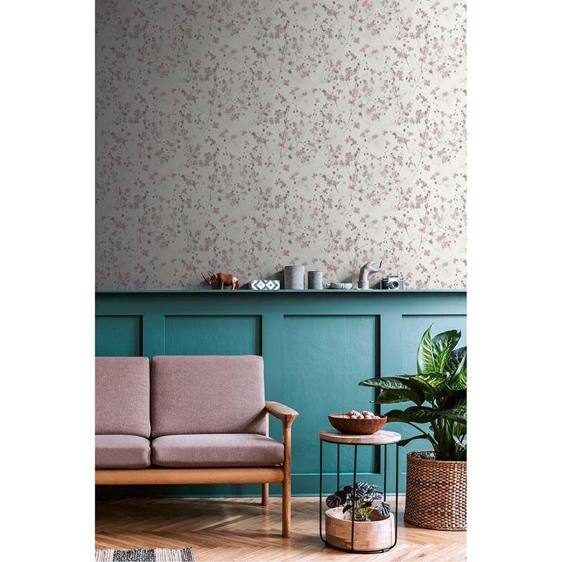 Tapete Grau, Silber, Rosa, Rose AS-Creation Vliestapete (1040599)