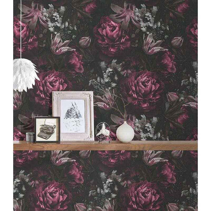 Tapete Pink, Schwarz, Anthrazit AS-Creation Vliestapete (1040573)