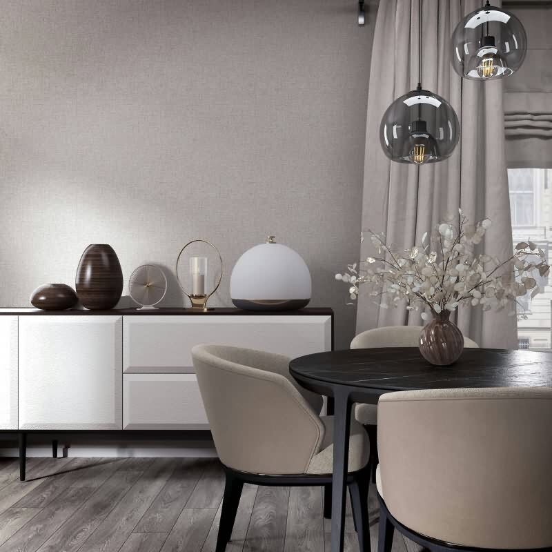 Tapete Grau, Silber, Marburg Vliestapete (KG-171333)