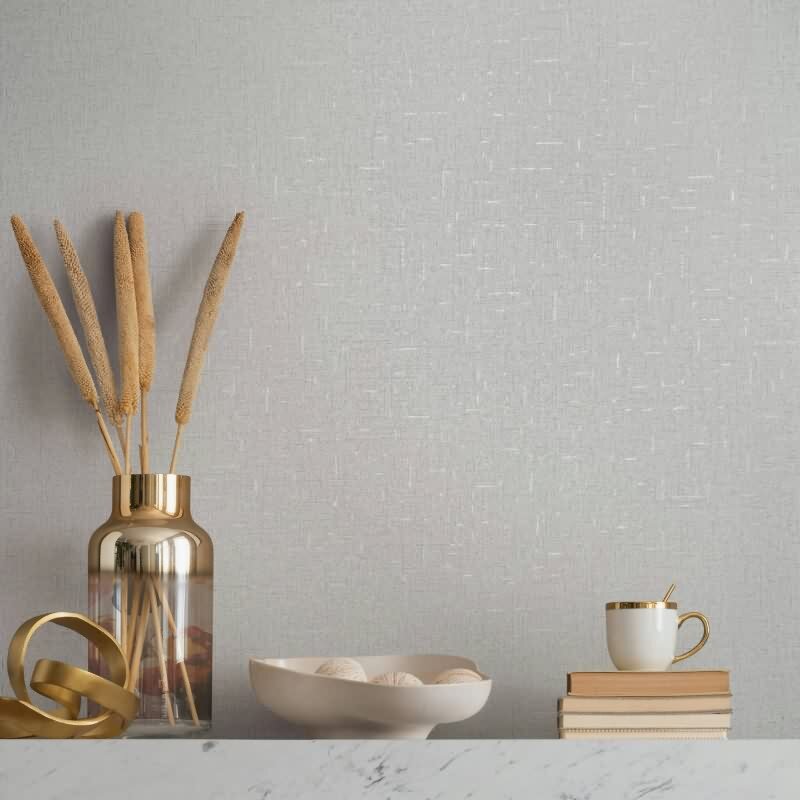 Tapete Grau, Silber, Marburg Vliestapete (KG-171339)