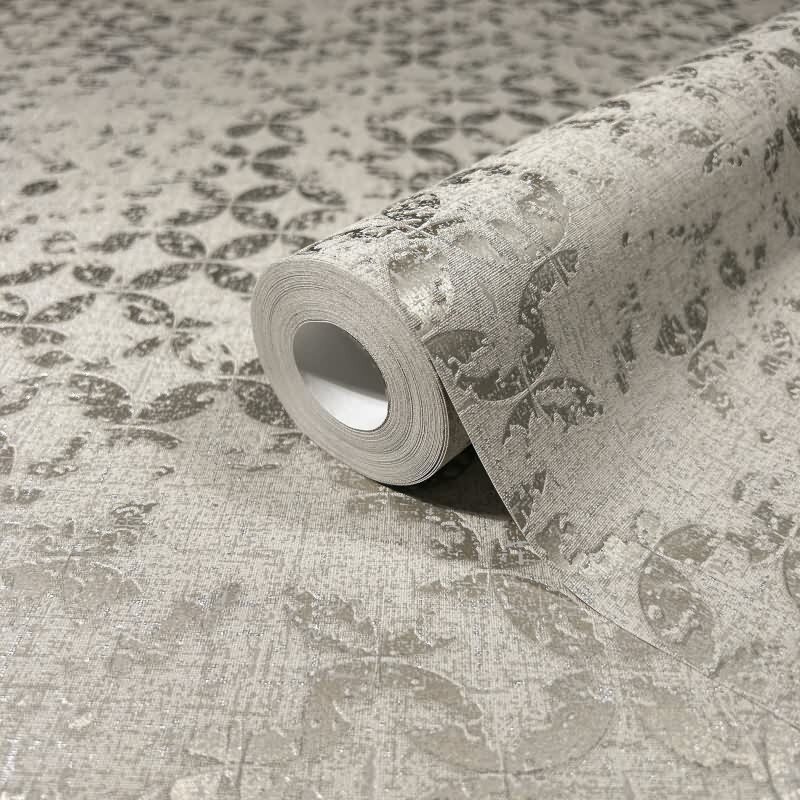 Tapete Grau, Silber, Marburg Vliestapete (KG-171341)