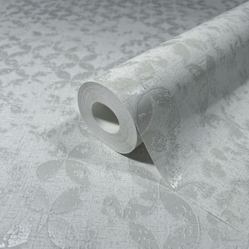 Tapete Grau, Silber, Marburg Vliestapete (KG-171344)