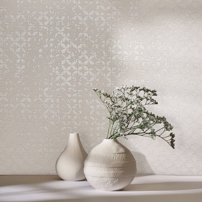 Tapete Beige, Creme, Marburg Vliestapete (KG-171345)