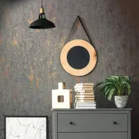 Tapete Schwarz, Anthrazit, Marburg Vliestapete (KG-171368)