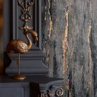 Tapete Gold, Kupfer, Marburg Vliestapete (KG-171378)