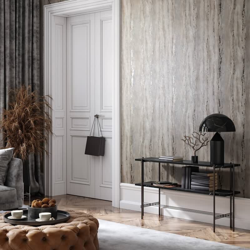 Tapete Beige, Creme, Marburg Vliestapete (KG-171381)