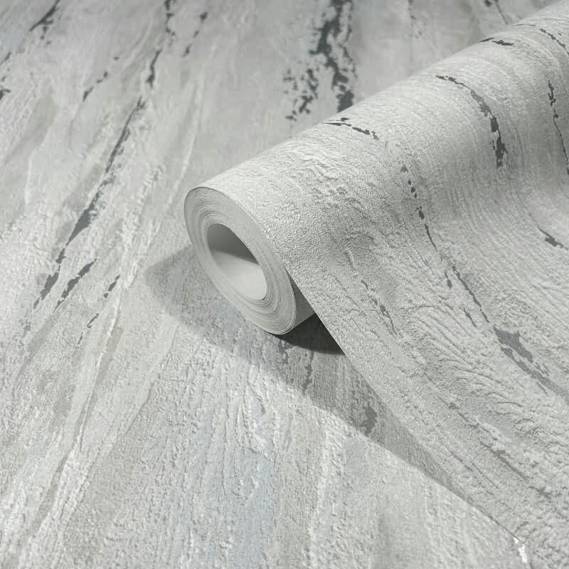 Tapete Grau, Silber, Marburg Vliestapete (KG-171382)