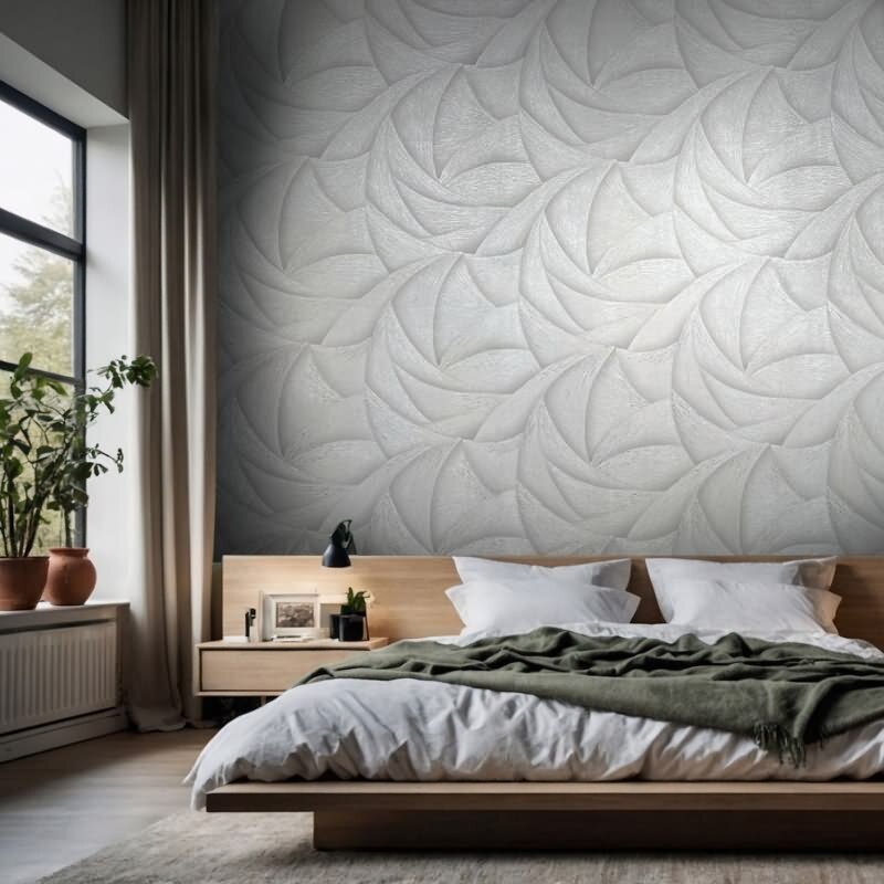 Vliestapete in Grau, Beige 3D-Optik Wellen Grafisch Modern für Wohnzimmer Schlafzimmer Küche (KG-171432)