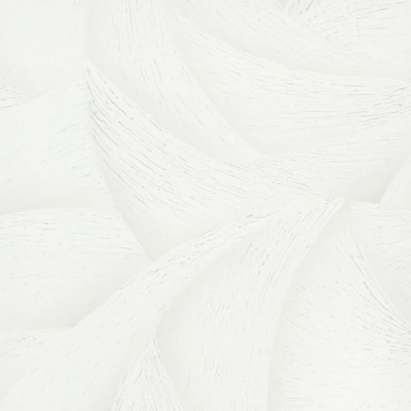 Vliestapete in Weiß 3D-Optik Wellen Grafisch Modern für Wohnzimmer Schlafzimmer Küche (KG-171434)