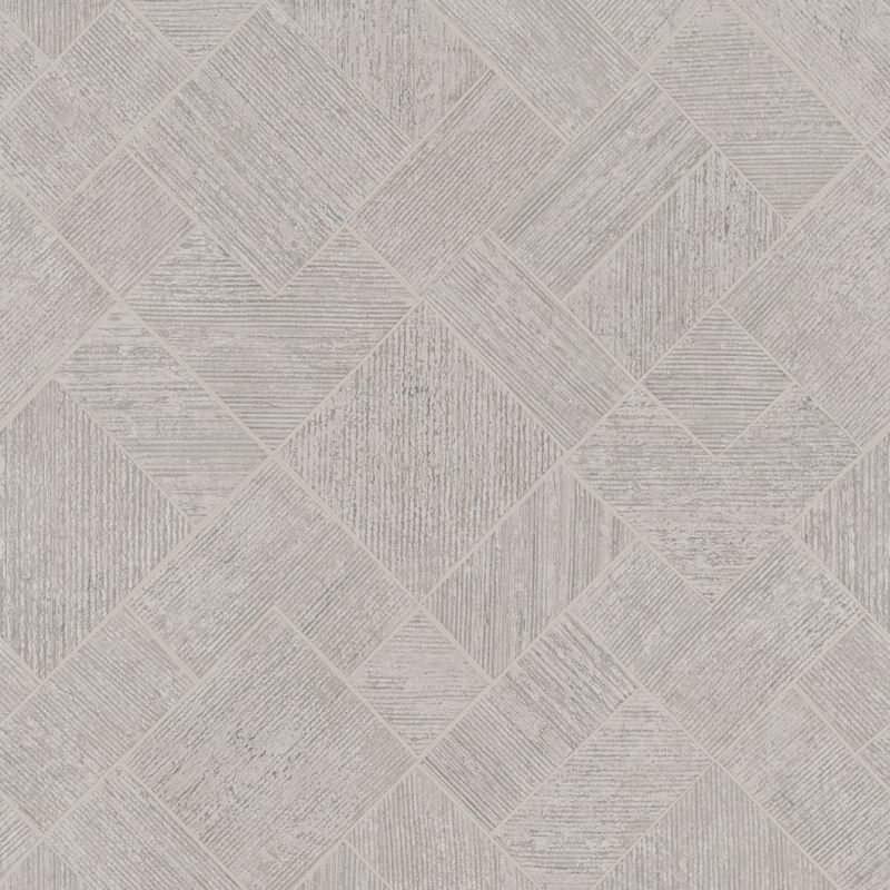 Vliestapete in Grau, Beige Karriert, Rautenmuster Grafisch Geometrisch für Wohnzimmer Schlafzimmer Küche (KG-171441)