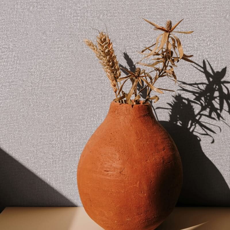 Vliestapete in Grau Strukturiertes Textil Putzoptik Uni für Wohnzimmer Schlafzimmer Küche (KG-171449)