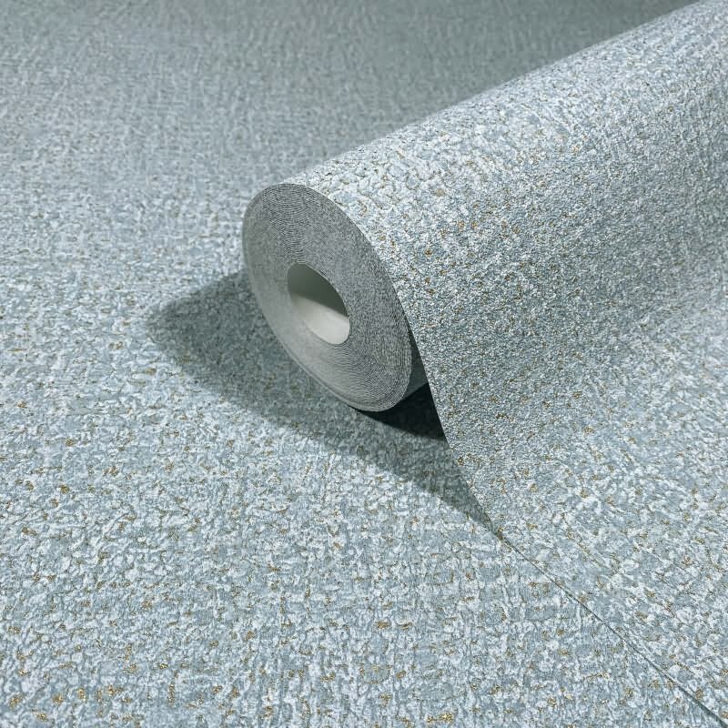 Vliestapete in Blau Strukturiertes Textil Putzoptik Uni für Wohnzimmer Schlafzimmer Küche (KG-171450)