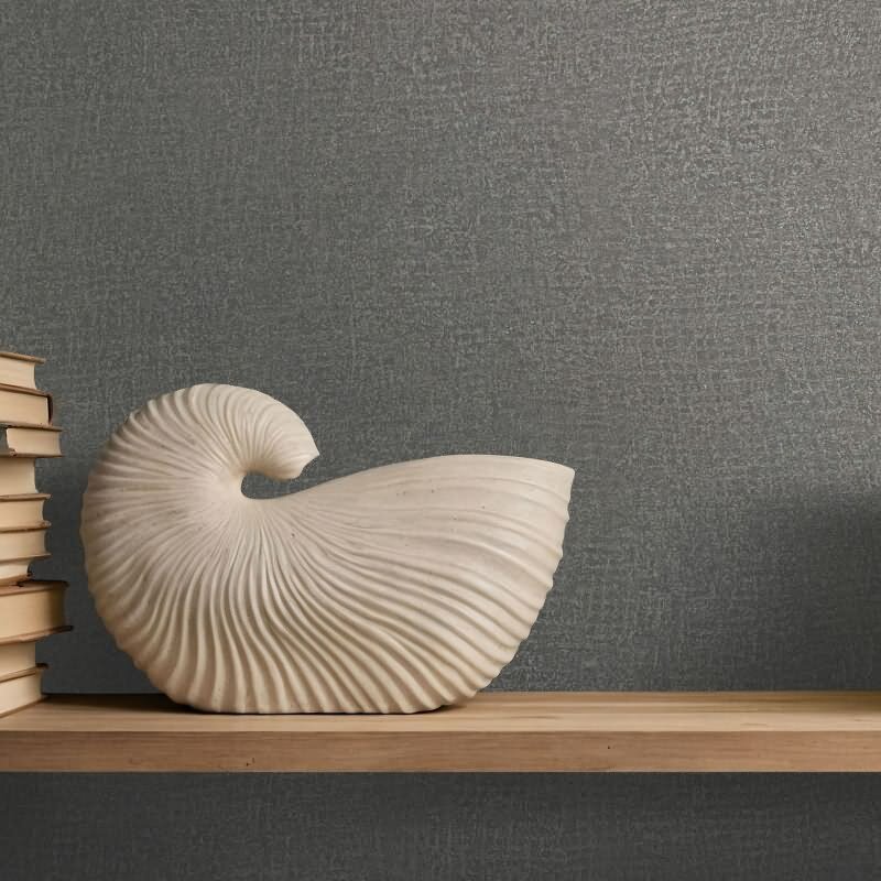 Vliestapete in Grau, Olive Strukturiertes Textil Putzoptik Uni für Wohnzimmer Schlafzimmer Küche (KG-171452)