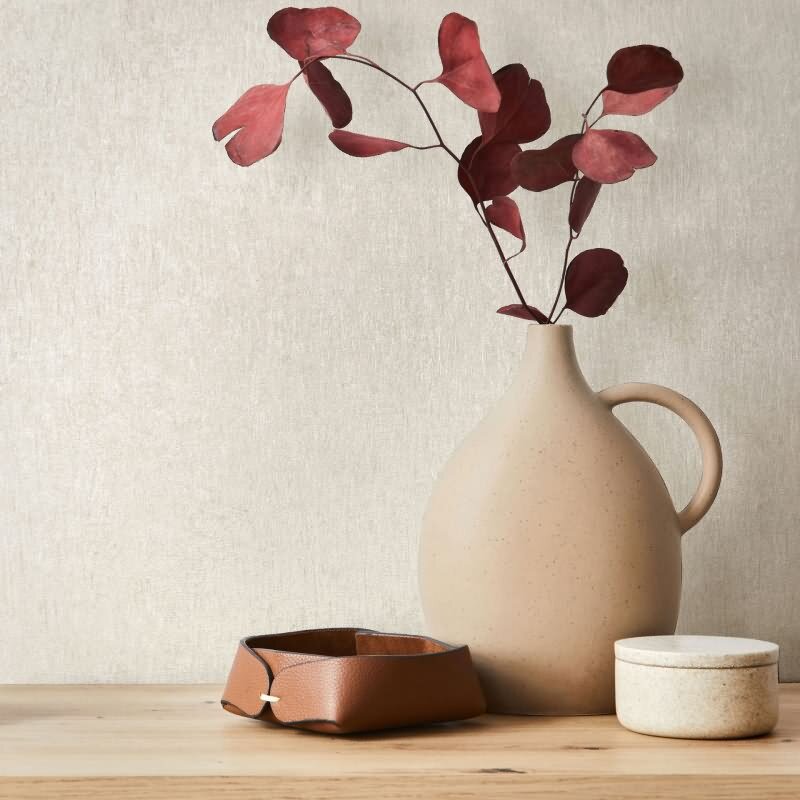 Vliestapete in Beige Betonoptik Uni Modern für Wohnzimmer Schlafzimmer Küche (KG-171453)