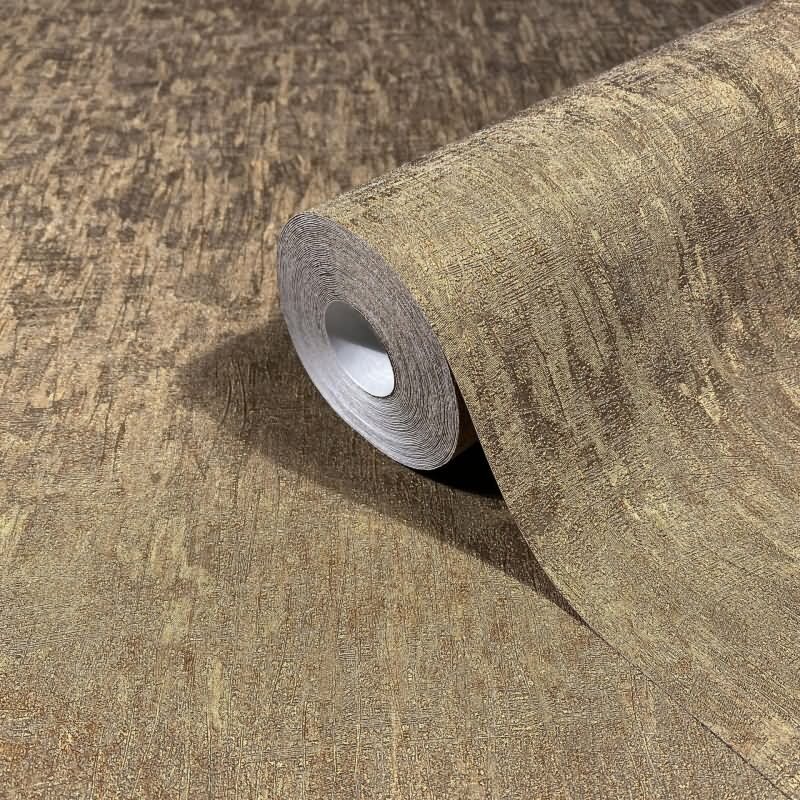 Vliestapete in Kupfer Betonoptik Uni Modern für Wohnzimmer Schlafzimmer Küche (KG-171458)