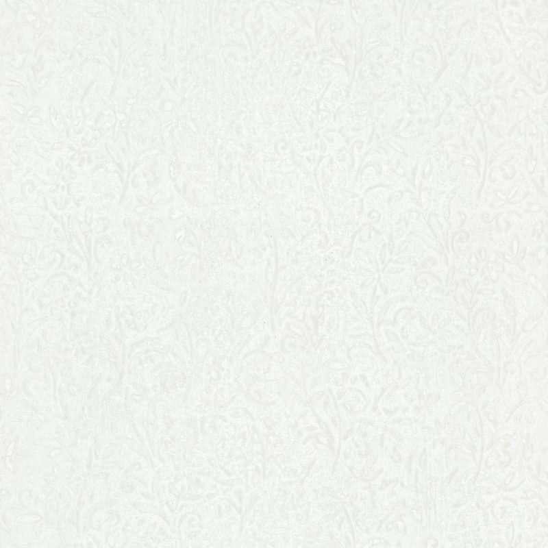 Vliestapete in Weiß Blattmotiv Floral Natur für Wohnzimmer Schlafzimmer Küche (KG-171461)