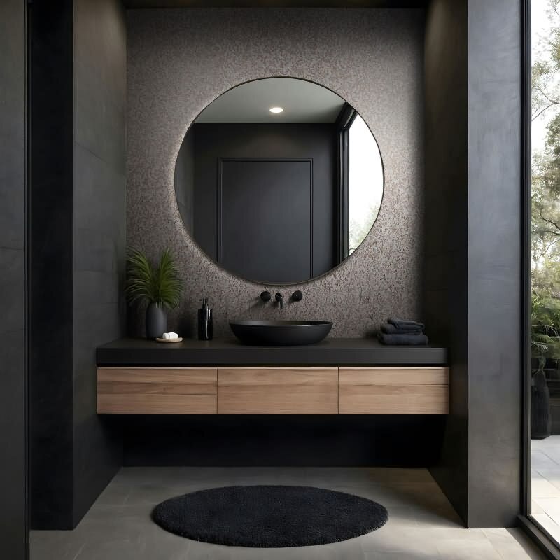 Vliestapete in Grau, Kupfer Blattmotiv Floral Natur für Wohnzimmer Schlafzimmer Küche (KG-171465)