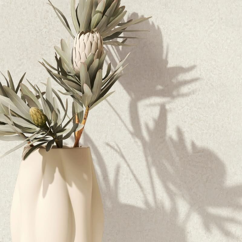 Vliestapete in Beige Strukturierte Putzoptik Uni für Wohnzimmer Schlafzimmer Küche (KG-171476)