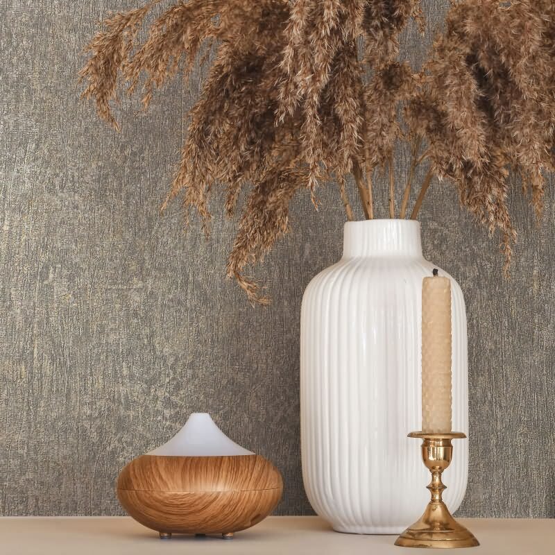 Vliestapete in Grau, Braun Betonoptik Uni Modern für Wohnzimmer Schlafzimmer Küche (KG-171483)