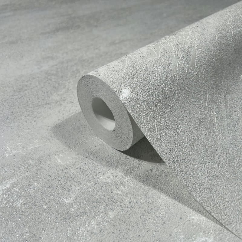 Vliestapete in Marmoroptik mit leichter Struktur weiß, silber Putzoptik (KG-171489)