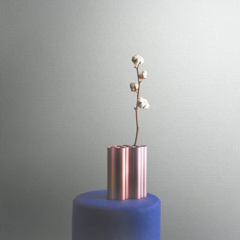 Vliestapete in einfarbiger Textiloptik weiß Uni (KG-171500)