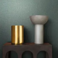 Vliestapete in einfarbiger Textiloptik blau Uni (KG-171503)