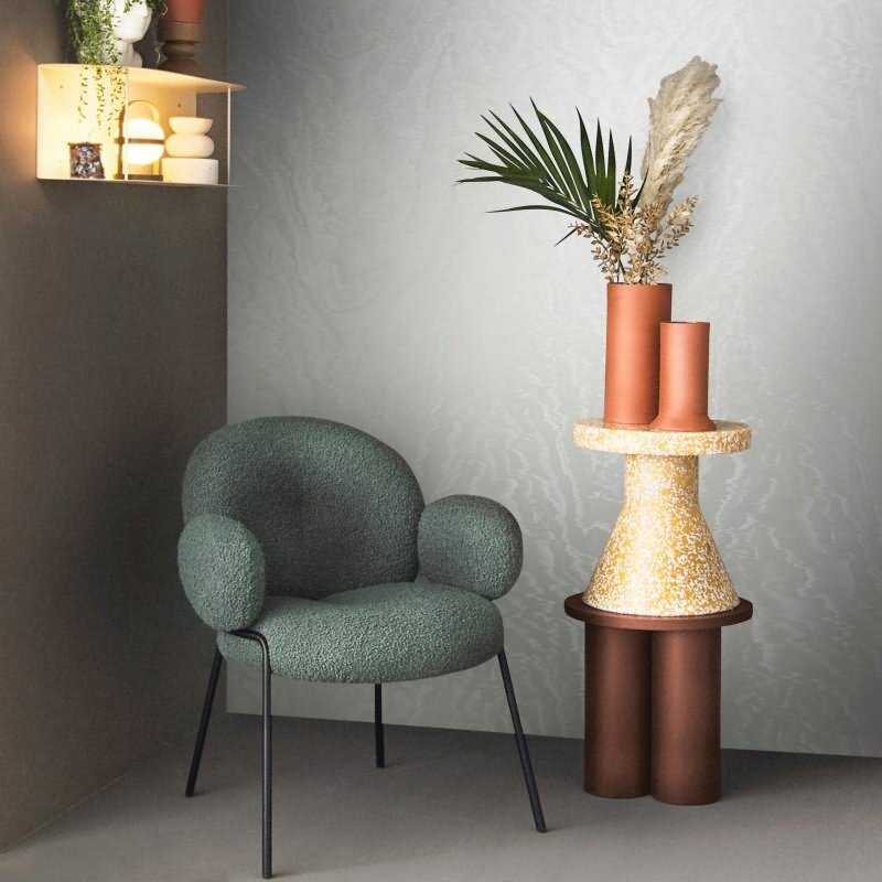 Vliestapete in schimmernder Marmoroptik weiß Metalloptik (KG-171505)