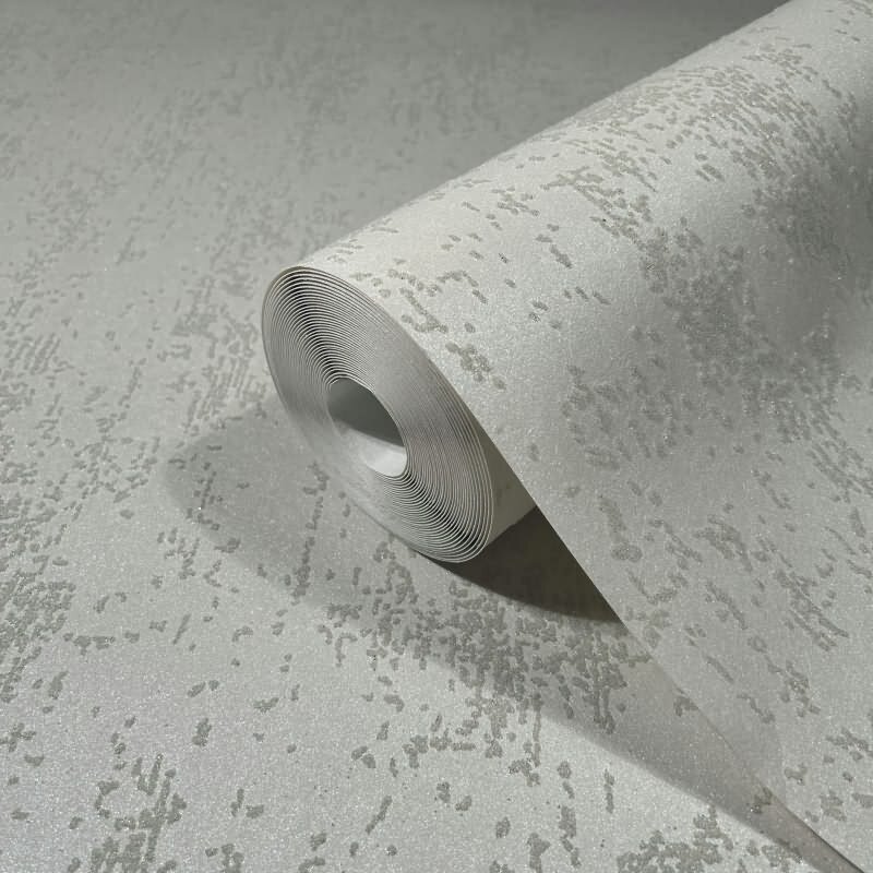 Vliestapete mit strukturiertem Glasperlen Motiv in beige Metalloptik (KG-171512)