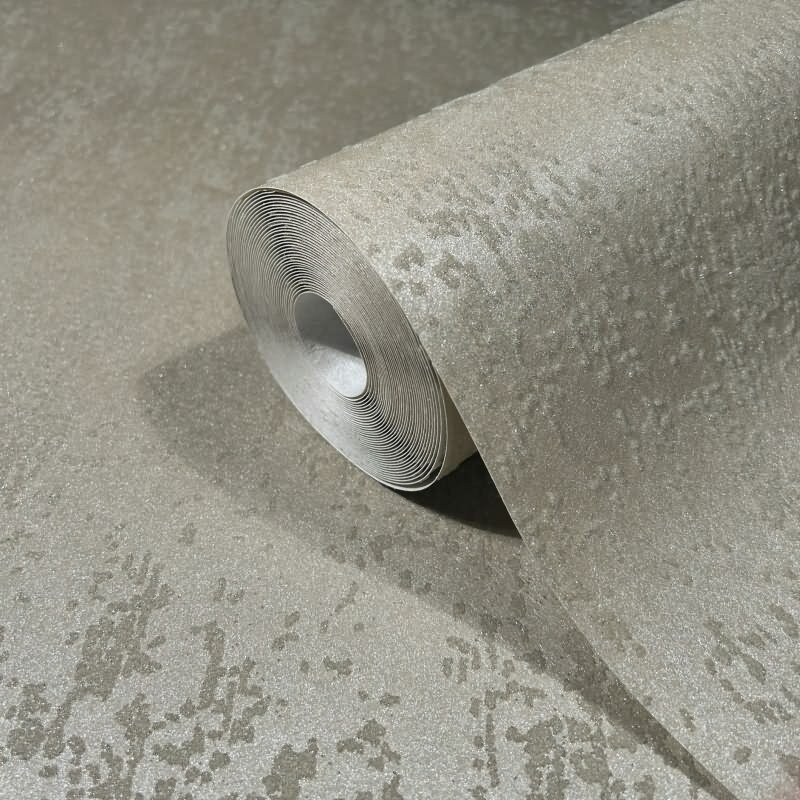 Vliestapete mit strukturiertem Glasperlen Motiv in beige Metalloptik (KG-171513)