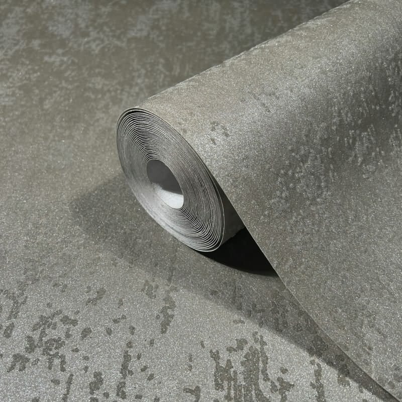 Vliestapete mit strukturiertem Glasperlen Motiv in braun Metalloptik (KG-171515)