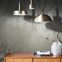 Vliestapete mit strukturiertem Glasperlen Motiv in braun...