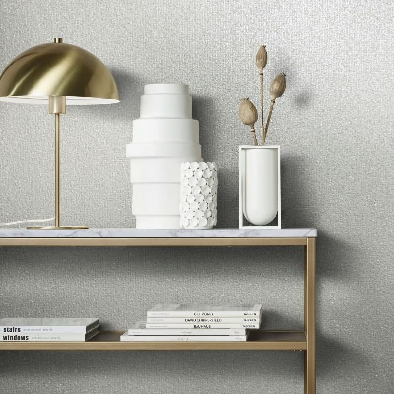 Vliestapete in Textiloptik mit grober Struktur beige Uni (KG-171517)