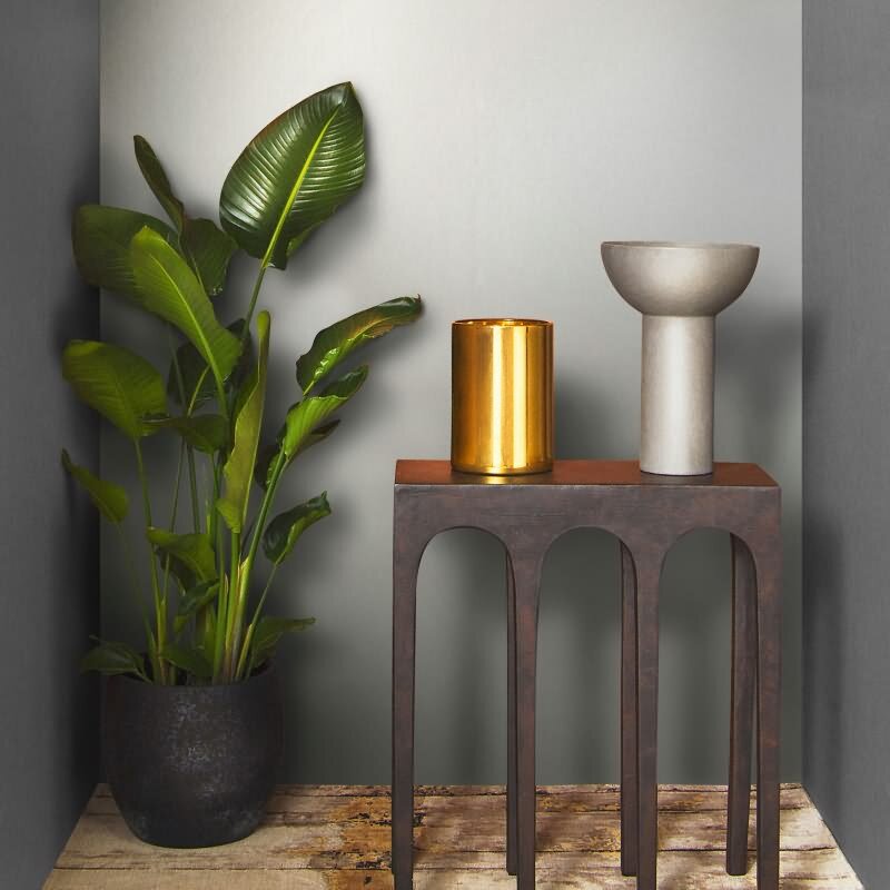 Vliestapete in Textiloptik mit grober Struktur beige Metalloptik (KG-171523)