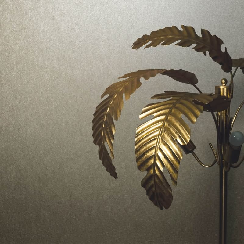 Vliestapete mit glänzendem Uni-Look beige Metalloptik (KG-171525)