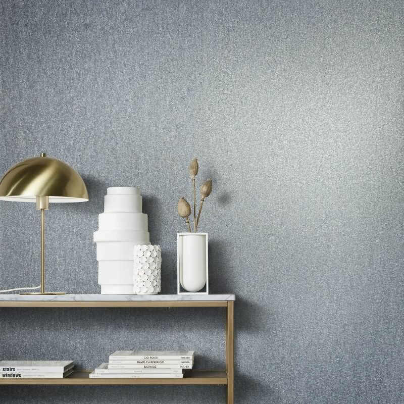 Vliestapete mit glänzendem Uni-Look blau, grün Metalloptik (KG-171529)