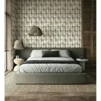 Vliestapete in beige, grau Putzoptik Illusion 3D-Optik...