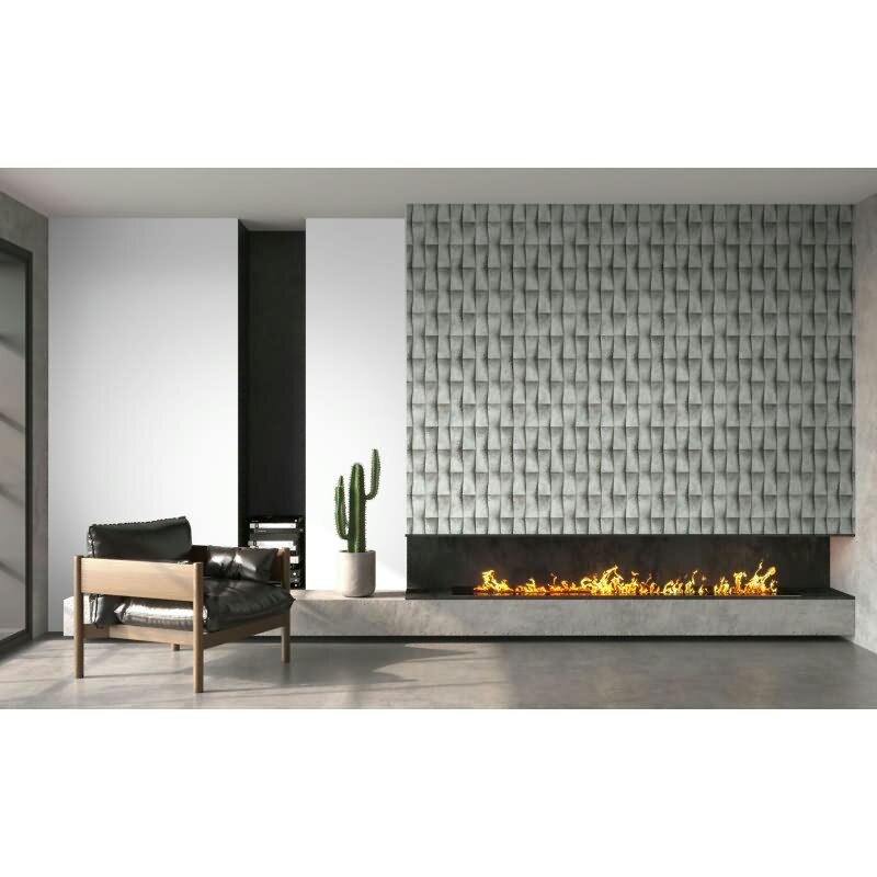 Vliestapete in grau Putzoptik Illusion 3D-Optik Streifen Modern Industrial-Look (KG-171539)